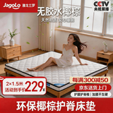 雅戈兰罗 椰棕床垫硬棕垫榻榻米1.5米棕榈垫x定制 席梦思折叠薄双人床垫子 高密度3e椰棕总厚度5厘米 2米x1.5米