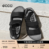 爱步（ECCO）凉鞋男 复古男士运动凉鞋秋天勃肯沙滩休闲鞋男皮凉鞋 科摩500944 黑色50094401001 42