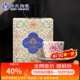 苏氏陶瓷丨珐琅彩宫廷风陶瓷个人茶杯茶托礼盒伴手礼（粉）J1058