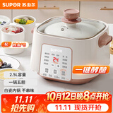 苏泊尔（SUPOR）电炖锅 炖汤盅 电炖盅隔水炖家用多功能煲汤锅炖汤锅4.5L陶瓷煲汤专用电锅3-4人 DZ25YC828