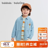 巴拉巴拉balaOne宝宝衬衫牛仔外套男童女童秋装宽松208325102203