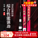 光威（GW）战鳍综合鱼竿青草鲢鳙鲤大物28调碳素轻硬野钓台钓竿钓鱼竿 4.8米+金属竿止+竿梢+送礼包