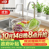 青苹果耐热玻璃碗和面盆欧式沙拉碗加厚揉面盆4.35L超大容量