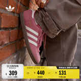 adidas T头鞋 STADT经典薄底运动板鞋平底鞋男女阿迪达斯三叶草   浅粉/汉玉白/树脂黄 (推荐女生买小半码)   38