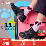 斐乐猫爪4丨FILA老爹鞋夏季女鞋男鞋黑色鞋子运动鞋休闲鞋厚底增高鞋 【女款】黑-BK 37.5
