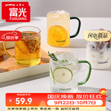 富光玻璃杯水杯子茶杯具凉水杯牛奶啤酒果汁杯子耐高温马克杯家居馆