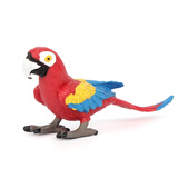 玛奇乐（MECHILE）仿真飞禽鸟类动物模型玩具金刚鹦鹉火烈鸟鸵鸟幼儿园动物认知教具 金刚鹦鹉