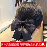 向晚 发夹蝴蝶结头花女发卡职业护士工作盘头发上班盘发网兜百搭发饰