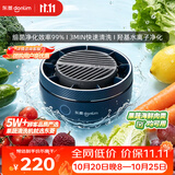 东菱（Donlim）转转果蔬清洗机食材净化机 洗菜机果蔬净化机漩涡清洗高效净化无线便携DL-1326静谧蓝