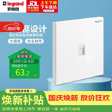 罗格朗（LEGRAND）开关插座面板 仕典系列玉兰白色墙壁插座 86型六类网线插座