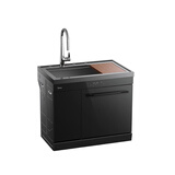 美的（Midea）集成水槽洗碗机一体美的大单槽家用嵌入式全自动消毒柜烘干三合一果蔬清洗 【普通版】XH09PRO