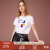 斐乐（FILA） 女装官方女士短袖T恤夏季休闲运动内搭t恤百搭短T上衣 标准白-F11W118151F L （170/88A/L）