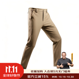 龙牙寒锋战术软壳裤男士修身版秋冬款通勤弹力户外休闲裤防风保暖裤子 灰卡其（修身加强版） 32 175/84B