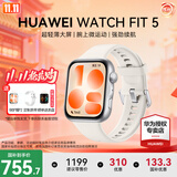 华为（HUAWEI）【咨询享优惠】WATCH FIT 5运动智能手表蓝牙通话轻薄大屏高中学生健康管理NFC门禁男女心率 悦动白【甄选表带+精美表盘】