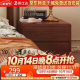 莱仕达美式实木床胡桃木1.5米双人床法式中古典软包实木床YF688# 柜