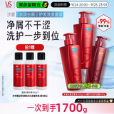 沙宣洗发水水润去屑500g*2+修护水养400g护发素洗护套装去屑去油柔顺