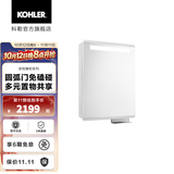 科勒（KOHLER）亲悦镜柜浴室柜卫生间带灯镜柜梳洗化妆镜防雾镜面 镜柜左开60cm