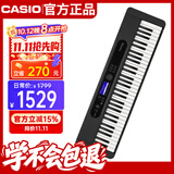 卡西欧（CASIO）电子琴CTS410黑色力度感应键盘专业演奏教学娱乐61键电子琴