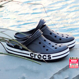 卡骆驰（CROCS）洞洞鞋男鞋女鞋 26夏季新款运动鞋平底沙滩鞋透气情侣凉鞋拖鞋子 贝雅卡骆班-黑白配-热推款 41-42