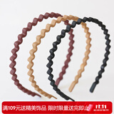 向晚发箍发卡3件套波浪洗脸发箍简约运动头箍压碎发发箍女生日礼物