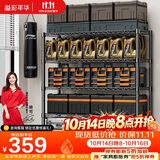 溢彩年华 1.2米重型货架家用仓储物架多功能收纳架落地架子家用置物架2608