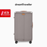梦旅者（Dream traveller）大容量行李箱万向轮多功能拉杆箱侧开盖旅行箱男女 26英寸暖灰色