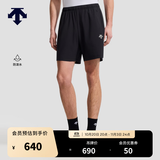 迪桑特（DESCENTE）DESCENTE迪桑特RUNNING系列跑步运动健身男士梭织短裤 BK-黑色 L (175/84A)