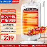 格力（GREE）小太阳取暖器家用办公室远红外电暖器速热防烫摇头节能暗光电暖气取暖炉 NSD-12-WG