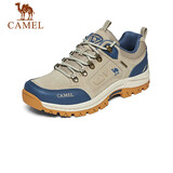 骆驼（CAMEL）防撞厚底抓地户外休闲运动登山徒步鞋男 A632026925H 沙色/蓝 38