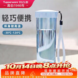 特百惠（Tupperware）莹彩430ml塑料杯男女士学生运动水杯子大容量泡茶杯 冰水蓝