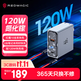 努比亚红魔氘锋120W/100WPPS三口氮化镓充电头PD45W适配12Pro+/11Pro+/电竞平板3Pro苹果18ProMax笔记本配线