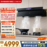 方太（FOTILE）JND10+02-TEK20套装侧吸【烟灶联动】30风量大吸力抽油烟机+高热效率防干烧定时天然气灶