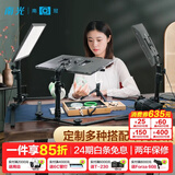 南冠 Pad43H珠宝玉器翡翠直播补光灯室内平板拍摄人像外拍LED摄影灯常亮柔光灯 Pad43H*2+桌面支架*2