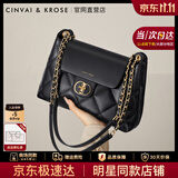 CinvaiKrose官方店小c&k包包女包2026新款单肩包斜挎包大容量托特包生日礼物 黑色Black【送女友老婆女生礼物走心】