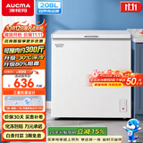 澳柯玛（AUCMA）208升单温冷柜家用减霜冰柜冷藏柜冷冻柜小型冷柜卧式顶开冰箱一级能效 BC/BD-208HNEV 以旧换新
