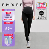 嫚熙（EMXEE）孕妇打底裤春秋季加厚保暖九分大码外穿防走光长裤子女运动瑜伽装