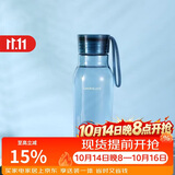 乐扣乐扣（LOCK&LOCK）夏季运动水杯简约塑料杯户外便携水壶男女学生杯子蓝色350ML