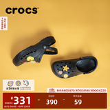 卡骆驰（CROCS）贝雅洞洞鞋男鞋女鞋轻便耐磨一脚蹬拖鞋休闲鞋百搭花园鞋|10126 黑色-001(含智必星) 37 /38(230mm)