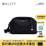 莱夫包包女包帆布单肩包 轻巧百搭小布包 休闲简约枕头包生日礼物 暗夜黑 大号-可放三折伞