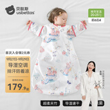 贝肽斯婴儿睡袋夏季空调房宝宝睡袋新生儿童一体防踢被幼儿防惊跳纱布被 【夏天】（前6后4 20-25℃）赤兔 S码 建议身高55-70cm年龄0-9个月