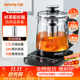 九阳（Joyoung）0胶水养生壶煮茶器煮茶壶11段温控24h预约保温 1.7L玻璃花茶壶 恒温冲奶电水壶 WY170