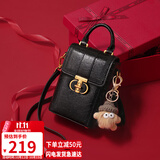 YUYULA牛皮包包女包斜挎手机包时尚迷你单肩包生日礼物高级感送女友老婆
