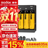 神牛（Godox）TT520II/TT560II通用型机顶灯热靴灯单反相机外置热靴闪光灯4节可充电电池+充电器套装