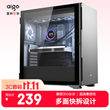 爱国者（aigo）YOGO K1钛灰色 超高兼容性 9风扇位 电脑机箱  E-ATX/ATX主板/360水冷/钢化玻璃全侧/4090显卡