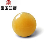 金玉兰香天然老黄玉散珠玉石手工串珠diy手链佛珠圆单颗配饰项链珠子