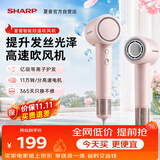 夏普高速吹风机家用轻音等离子大功率护发风筒速干等离子电吹风低噪音便携生日礼物送女友IB-SP36C-P