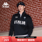 卡帕（Kappa）背靠背运动卫衣男2025新款复古半拉链套头衫休闲上衣女K0EY2WT01D