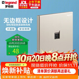 罗格朗（LEGRAND）开关插座面板 仕典米兰金无边框 一位电脑/网络插座（超五类）