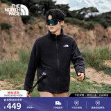 北面（The North Face）【经典款】抓绒衣男外套户外保暖可做冲锋衣内胆秋冬新品 4H0/宇宙黑 XL/180