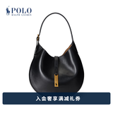 Polo Ralph Lauren 拉夫劳伦 Polo ID 女配 经典款中号皮革单肩包RL52386 001-黑色 ONE